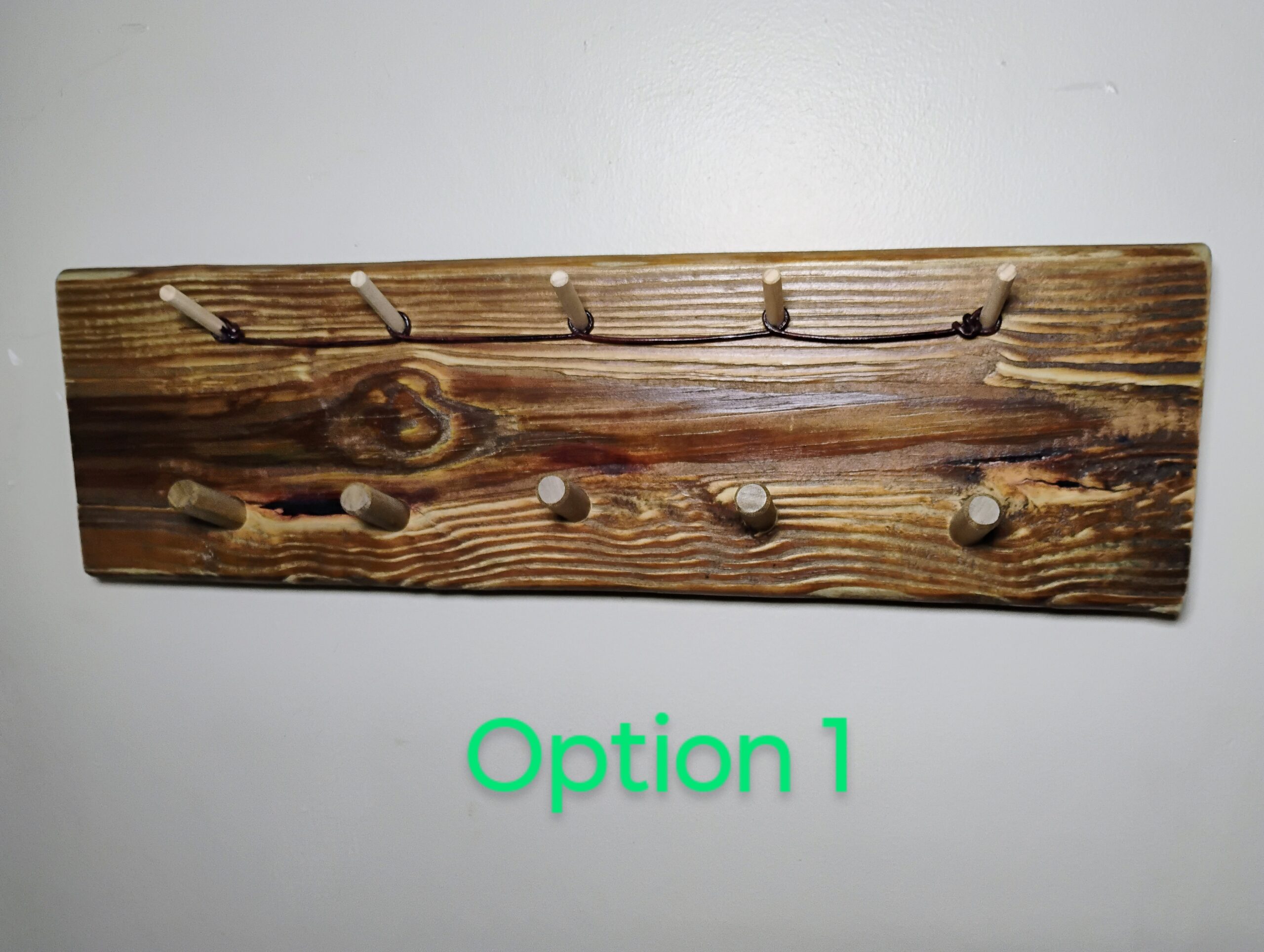 Reclaimed rustic, key, hat, glasses, and jacket rack hanger - Image 2