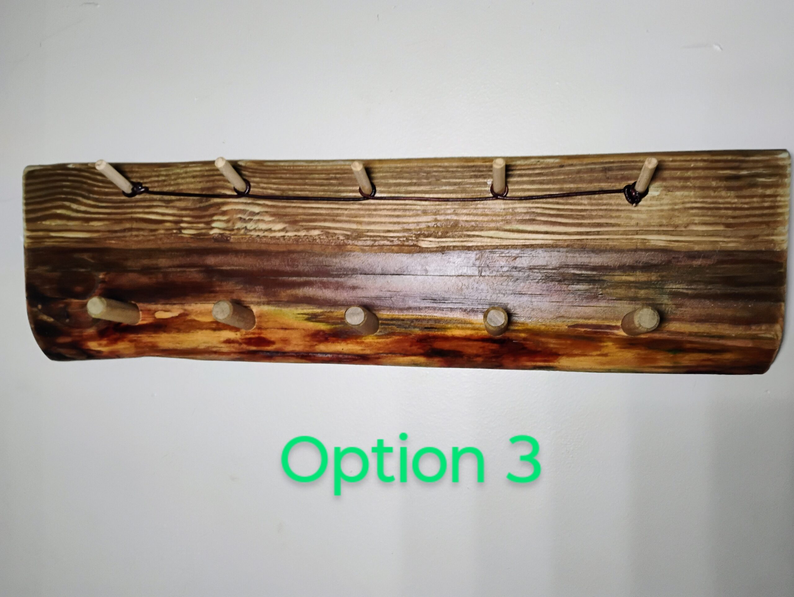 Reclaimed rustic, key, hat, glasses, and jacket rack hanger - Image 4
