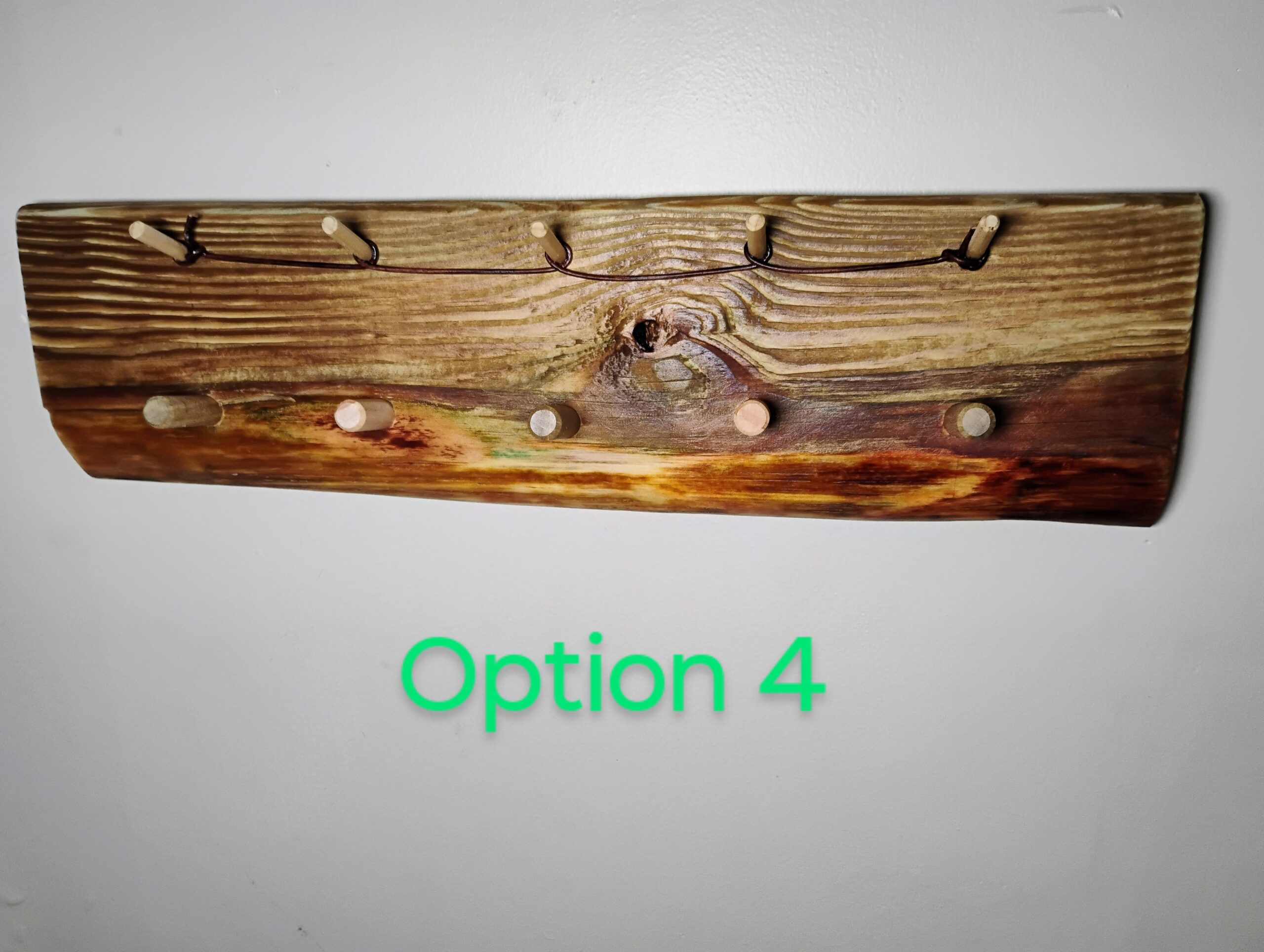 Reclaimed rustic, key, hat, glasses, and jacket rack hanger - Image 5